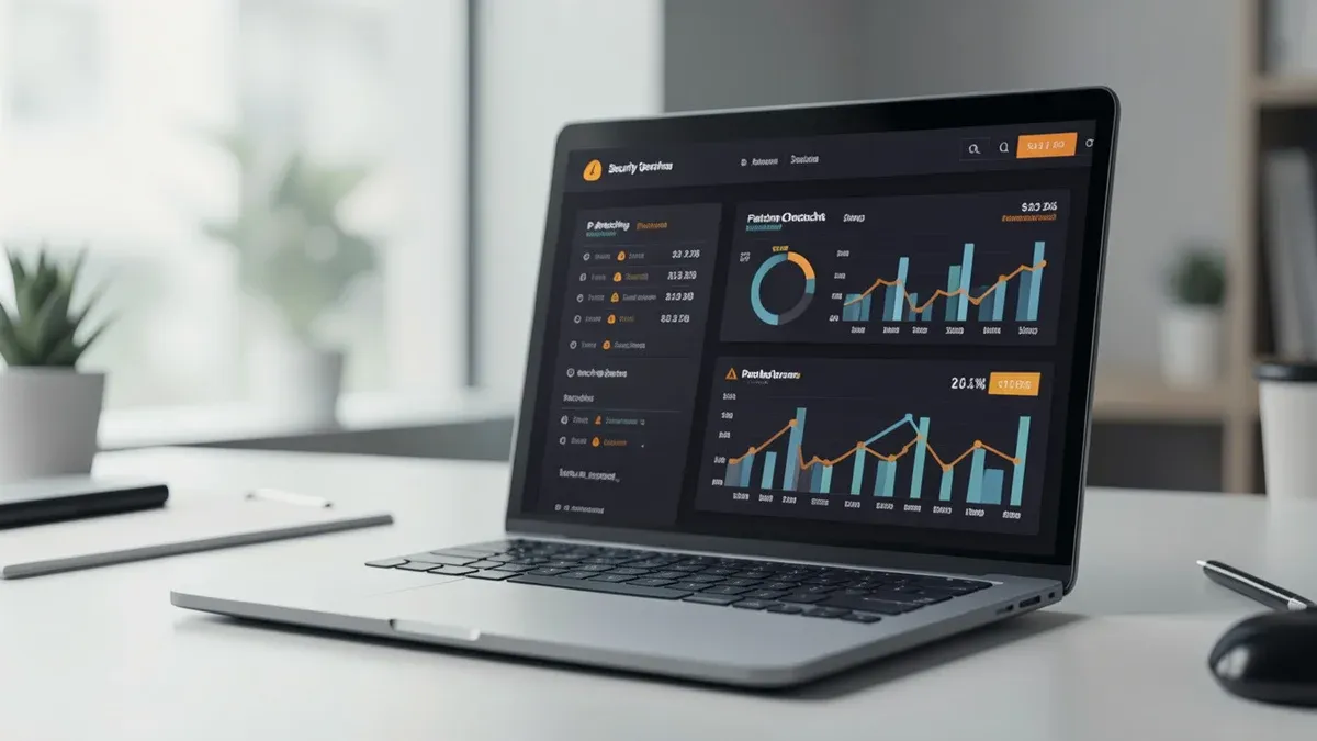 vulnerabilitate wordpress — ferestre de patching marcate pe un dashboard de monitorizare a atacurilor